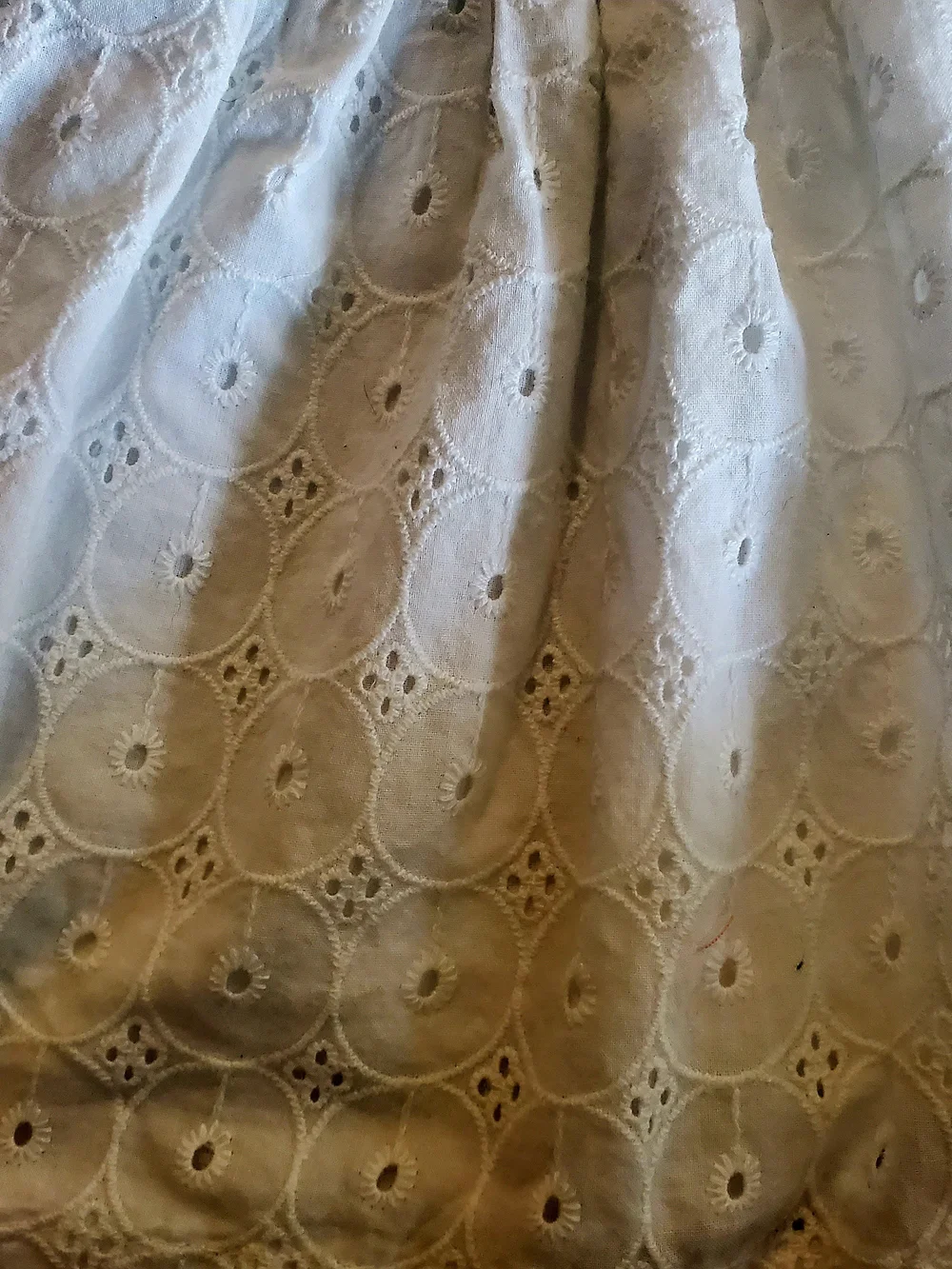 Baby Girls Hope & Henry White Eyelet Ruffle Sundress